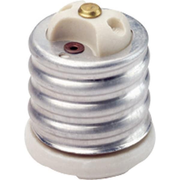 Leviton Leviton Aluminum Incandescent Mogul to Medium Base Socket Reducer 1 pk 08681-000 - main